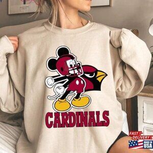Arizona Football Mickey Mouse NFL Cardinals Christmas Sweatshirt Unisex 159